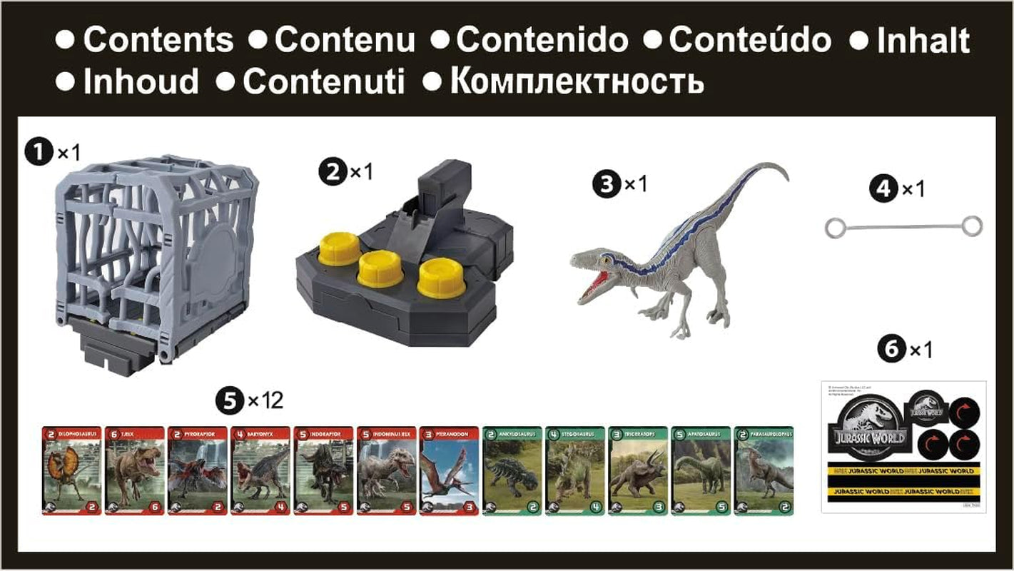 EPOCH Games, Jurassic World – Cage Breaker, 7523, Dinosaurierspielzeug, Brettspiel für Kinder ab 4 Jahren