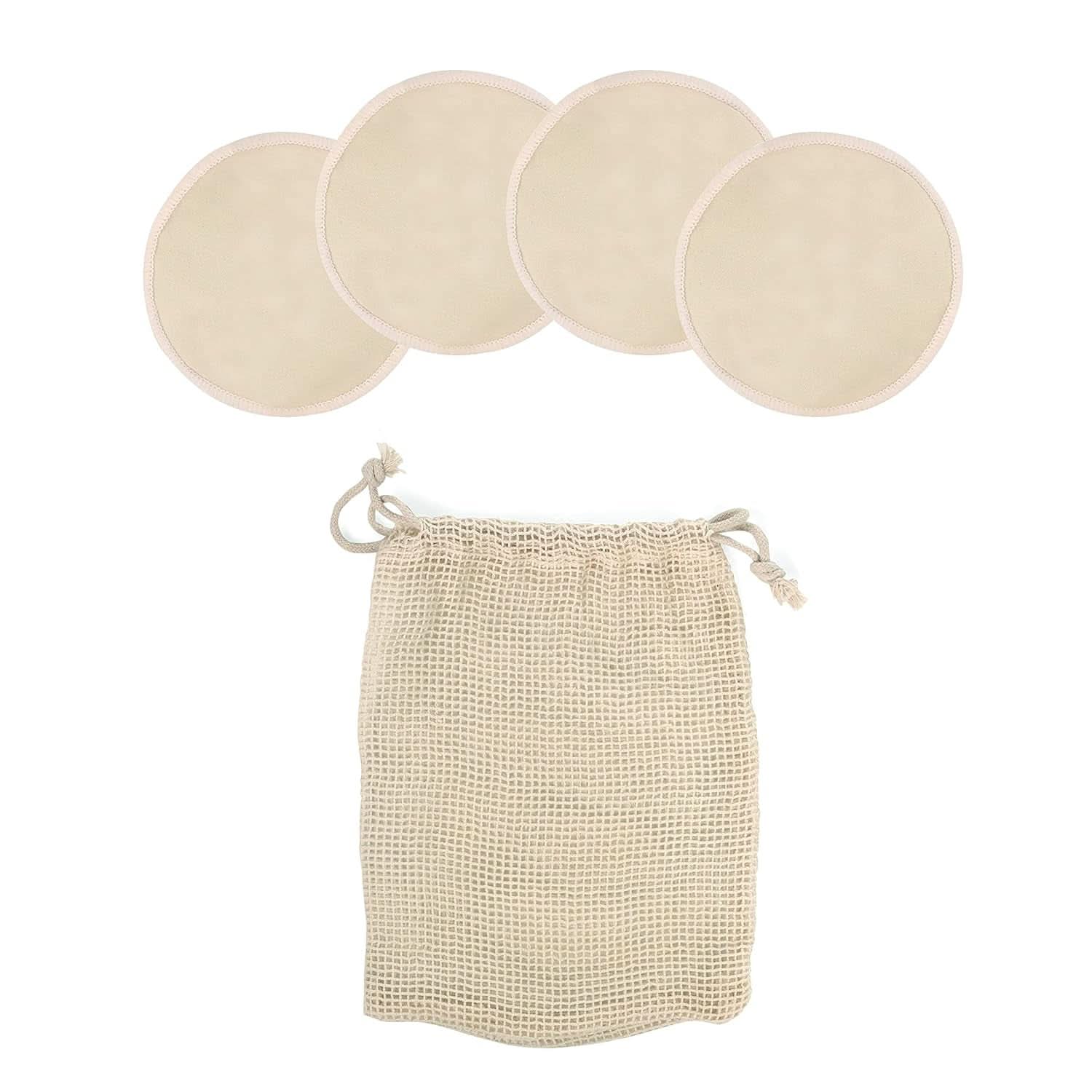 Jané Stilleinlagen, waschbar und wiederverwendbar, Zubehör Essen und Stillen, Bebe Naty Shop M, 4 Einheiten/Packung