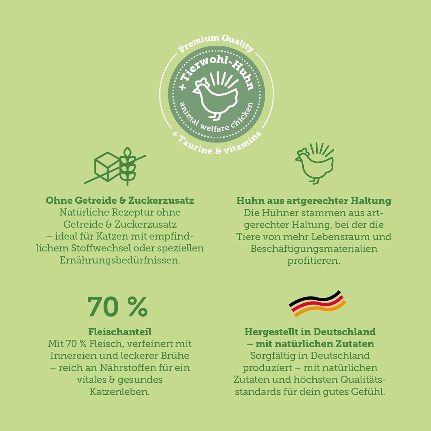 MERA Cats Nature Insect Premium Katzenfutter Nass 12x85g | ohne Zucker und Getreide| Nachhaltig & mit viel Insektenprotein | Katzennassfutter für Erwachsene
