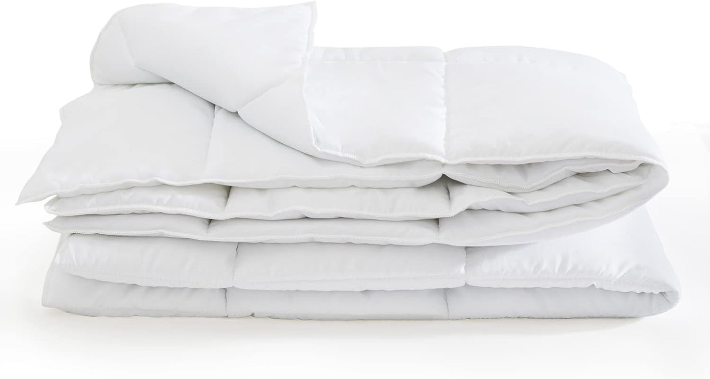 Steppdecke 220 x 240 cm Sommerdecke Oekotex 100 Mikrofaser waschbare weiße Steppdecke Steppdecken und Steppdecken Naty Shop 220 x 240 cm