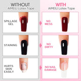 AIMEILI Latex Peel off Tape Nagelleck Korrektor Hautschutz Fingerschutz Für Nail Art Palisade Geruchlos Weiß 15Ml
