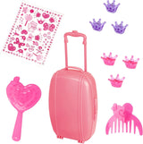 Bayer Design 94635AA Charlene, funktionale interaktive Puppe mit verschlafenen Haaren und Augen, spricht und singt 90 Sätze, 2 Gedichte und 8 Lieder, 46 cm, Pink