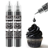 Gel-Lebensmittelfarbe – HXDZFX 2×30 ml, zuckerfreie Lebensmittelfarbe, hochkonzentriert, zum Dekorieren von Kuchen, weißem Fondant, Makronen, Keksen, Backen, Ostereiern, Schleim (Traubenviolett)