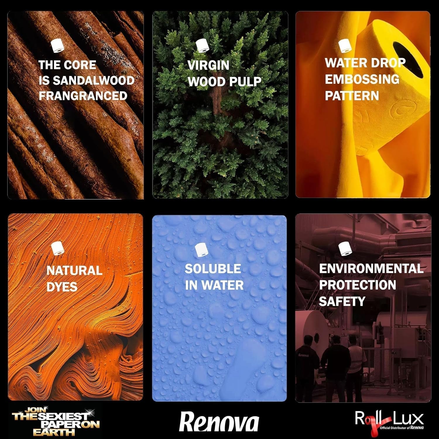 RENOVA Toilettenpapier, blau, Geschenkpackung, 2 Rollen (200064206)