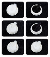 Chrom-Nagelpulver Aurora Ice Shimmer Chrom-Pigmentpulver 4 Stück Chrompulver Nägel Nail Art Nageldesign