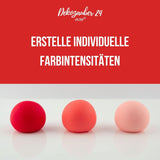 Dekozauber 24 rote Lebensmittelfarbe, Gel, 30 g, vegan, zuckerfrei, hochkonzentriert, rote Lebensmittelfarbe für Fondant, Buttercreme, Getränke und mehr