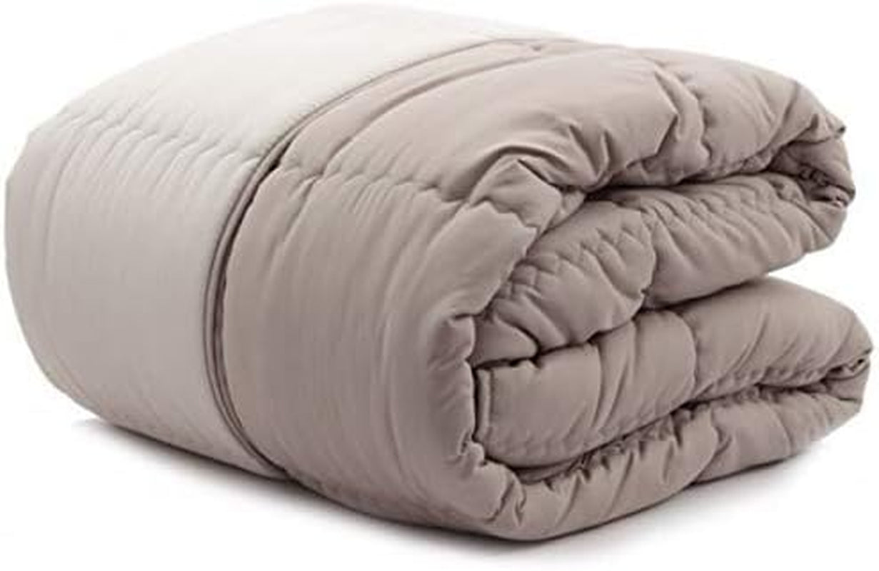 Caleffi moderne Steppdecke, Mikrofaser, Taupe, Doppelbett Naty Shop Bettdecken und Steppdecken