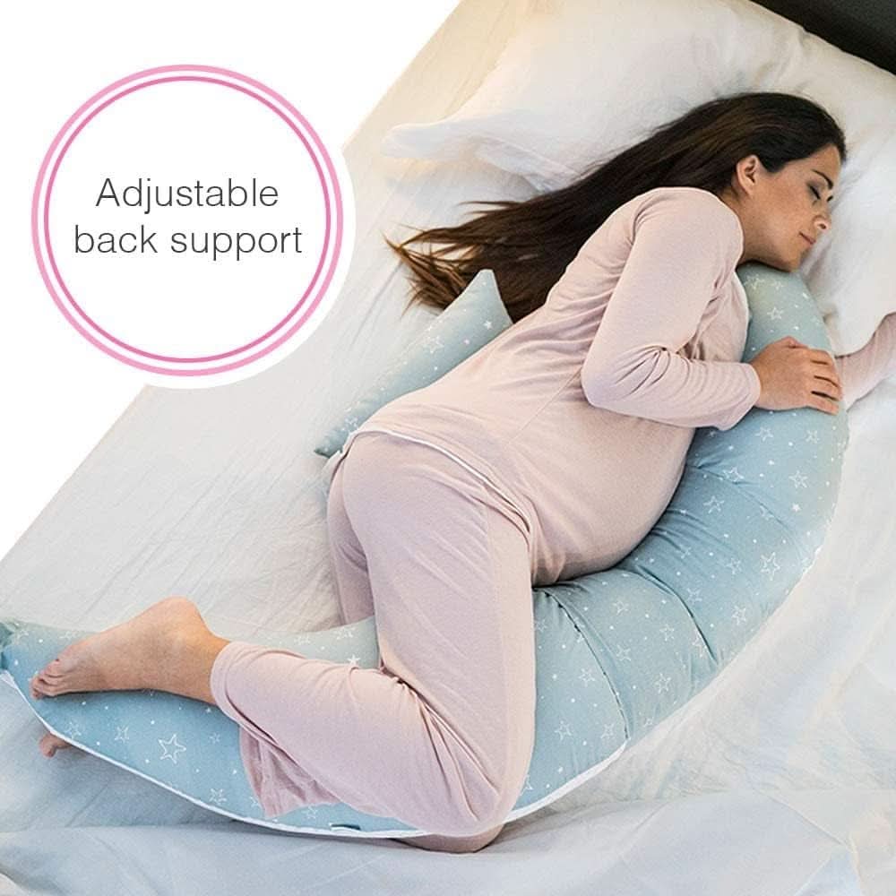 Nuvita 7100 Dreamwizard, Stillkissen, multifunktional 12 in 1 mit verstellbarer Lordosenstütze Zubehör Essen und Stillen Bebe Naty Shop