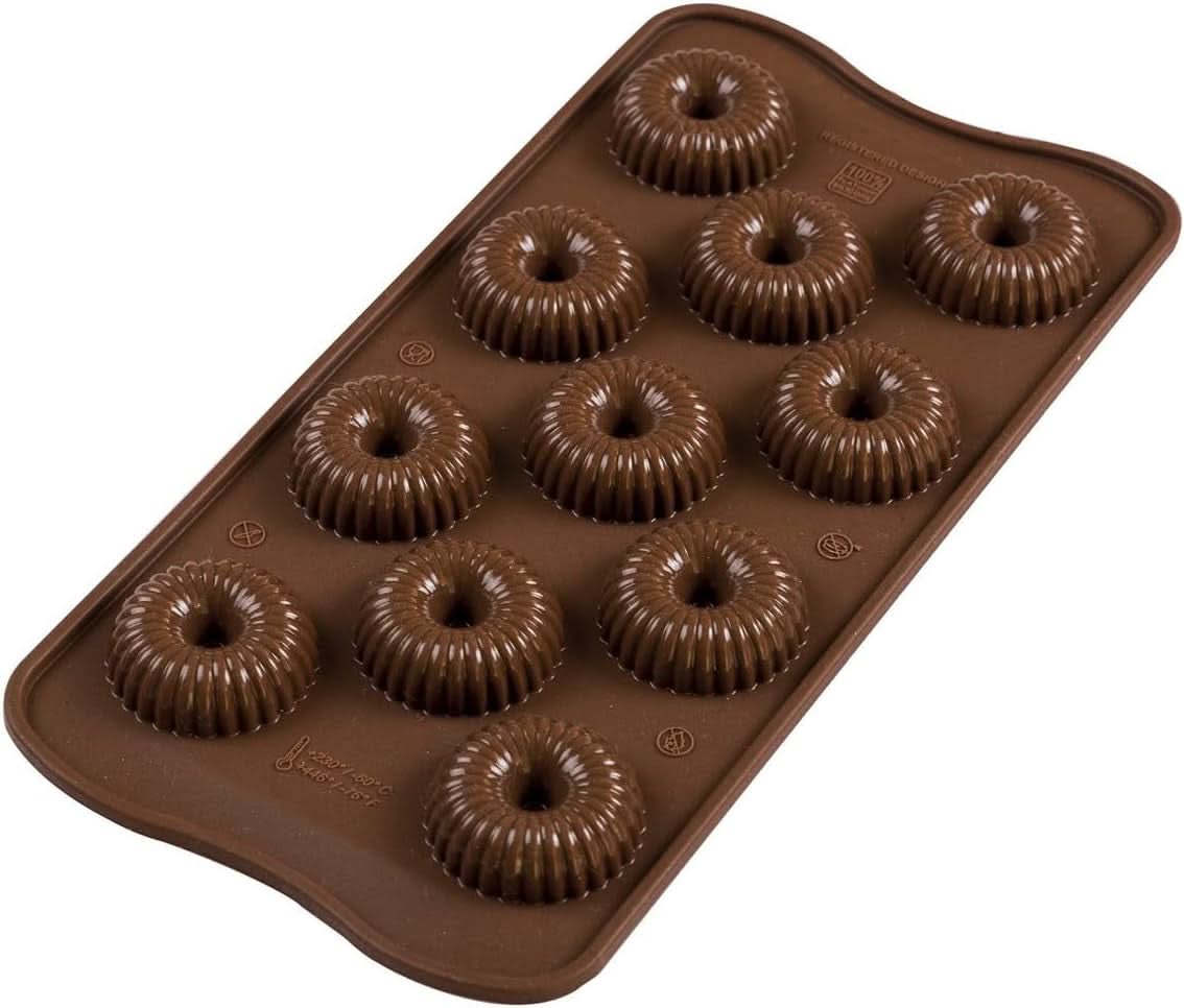 Silikomart 199384, 3D-Form für Chocolate Flame Kitchen Naty Shop Spiralen
