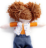 HABA Malou Puppe – 30 cm hohe Kuschelpuppe zum Spielen und Kuscheln – Weiche und waschbare Materialien – Ideale Alternative zu Plüschpuppen – Geeignet für Kinder ab 1,5 Jahren – 2010818001