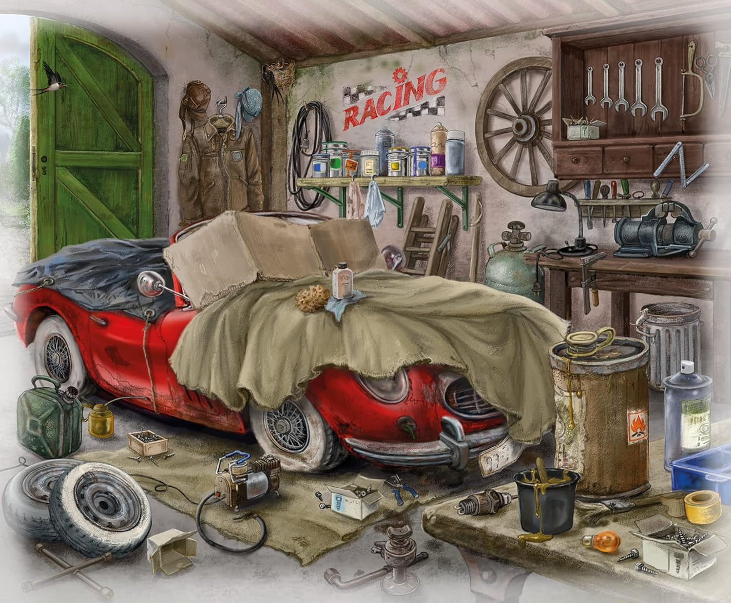 Ravensburger EXIT Puzzle – Das geisterhafte Herrenhaus – 6X 99-teiliges Puzzle für Puzzle-begeisterte Erwachsene und Kinder ab 10 Jahren. Puzzle Naty Shop