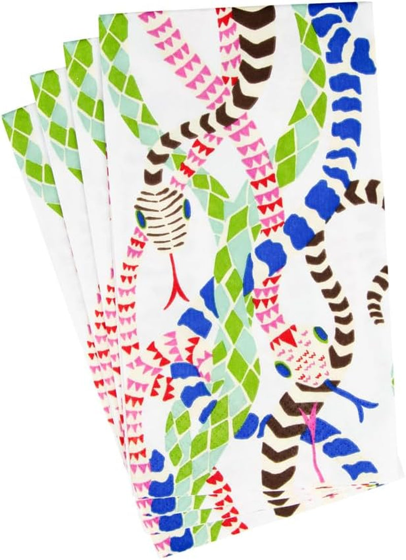 Serpentine Gästehandtuchservietten, Weiß, 15 pro Packung