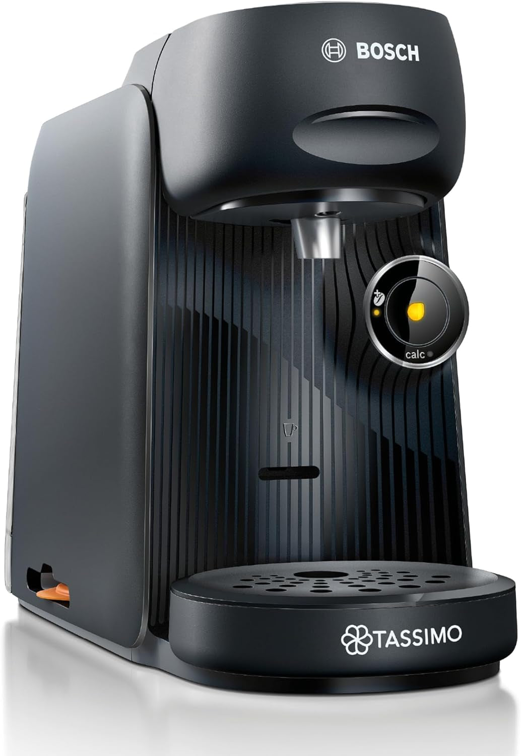 Bosch Tassimo finesse TAS162E Kapsel-Espressomaschine, 70 Getränke, intensiverer Kaffee auf Knopfdruck, automatische Abschaltung, nachhaltig, perfekte Dosierung, 1400 W, schwarz/schwarz