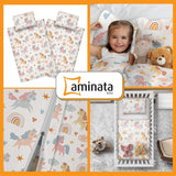Aminata Kids Bettwäsche für Kinder, Baumwolle Bettwäsche - Kinder Naty Shop
