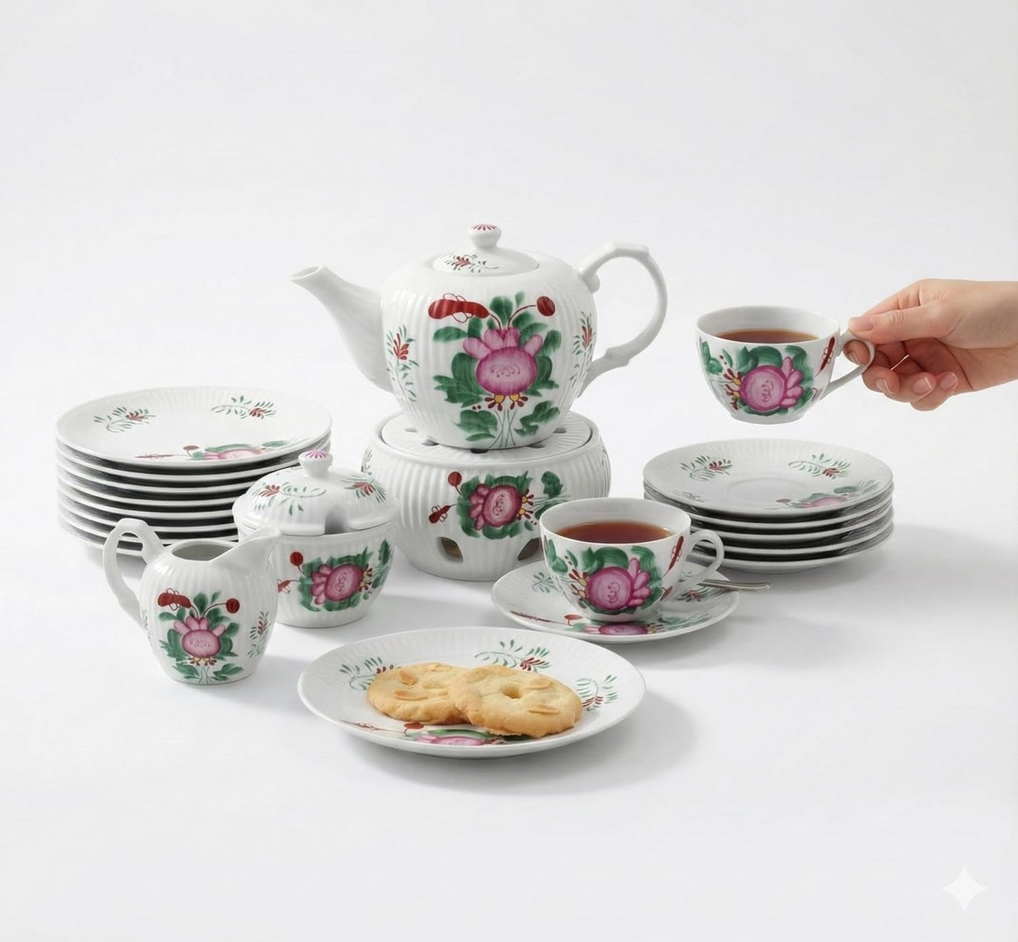 Ostfriesisches Tee-Rosen-Teeservice