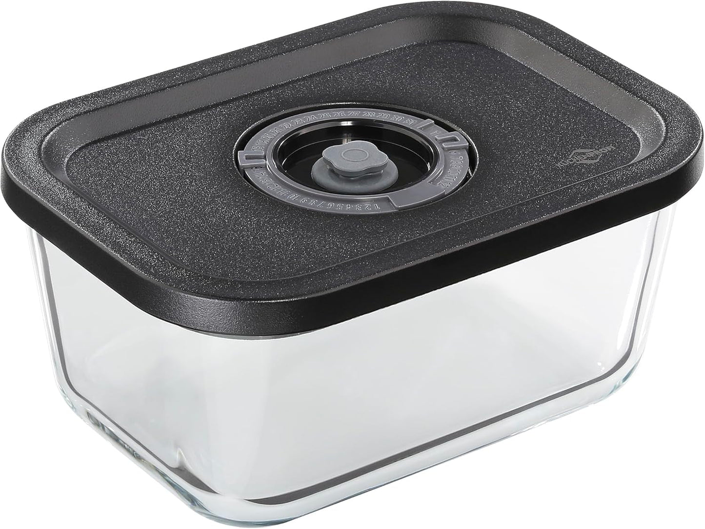 Vakuum-Set Küchenprofi EASYFRESH | Set mit 7 Teilen | 1x elektrische Vakuumpumpe, 1x Vakuumbehälter S, M und L, 3x Vakuumbeutel 22x21 cm | Borosilikatglas, hochwertiger Kunststoff | Zubereitung und Lagerung Frischhaltedosen Naty Shop Vakuumbox M