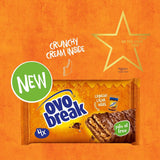 Ovomaltine OVO BREAK Waffel- und Schokoriegel – ein knuspriger Snack mit dem unverwechselbaren Geschmack unserer beliebten Creme Crocante, natürlich ohne Palmöl (4 x 39g)