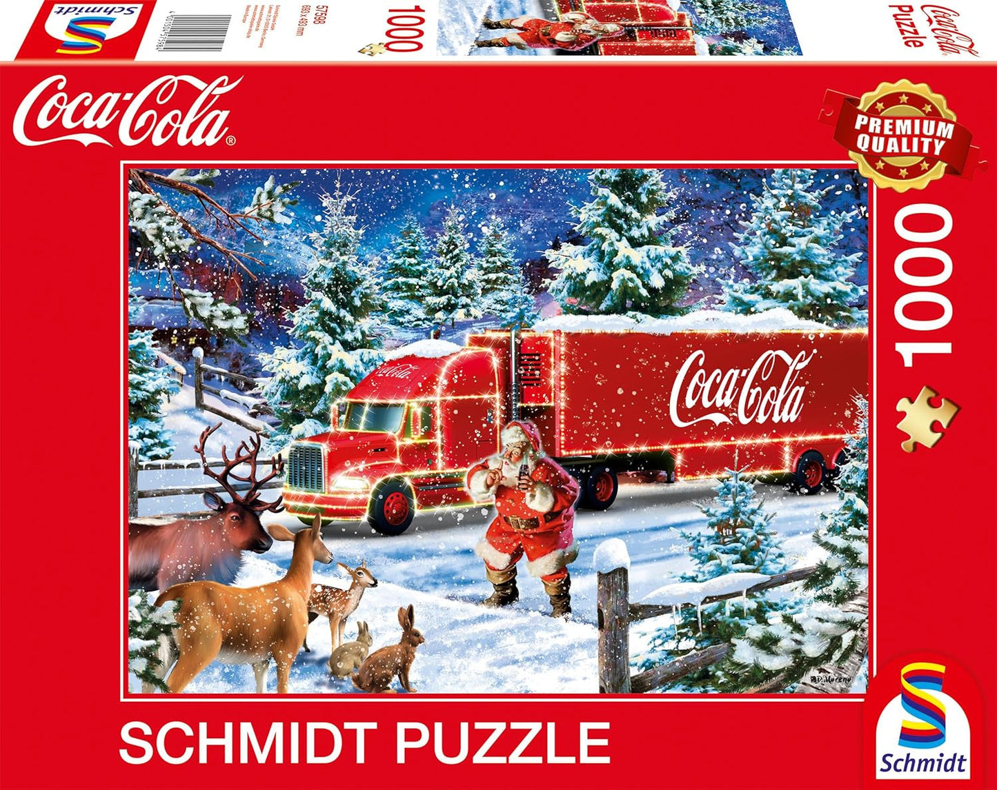 Schmidt Spiele 57598 Coca Cola Weihnachtstruck 1000 Teile Puzzle Naty Shop Standardtitel