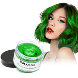 Temporäre Haarfarbe, 4,23 Unzen Farbwachs für Männer und Frauen, waschbare natürliche Farbpomade, sofortige Haarfarbe für Party, Cosplay, Halloween (rot) Naty Shop grüne Haarfarbe 120 g (1 Packung)