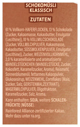 Dr. Oetker Vitalis Schokomüsli Classic: Frühstücksmüsli mit Vollmilch- und Zartbitterschokolade, 7er Pack (7 x 600g)