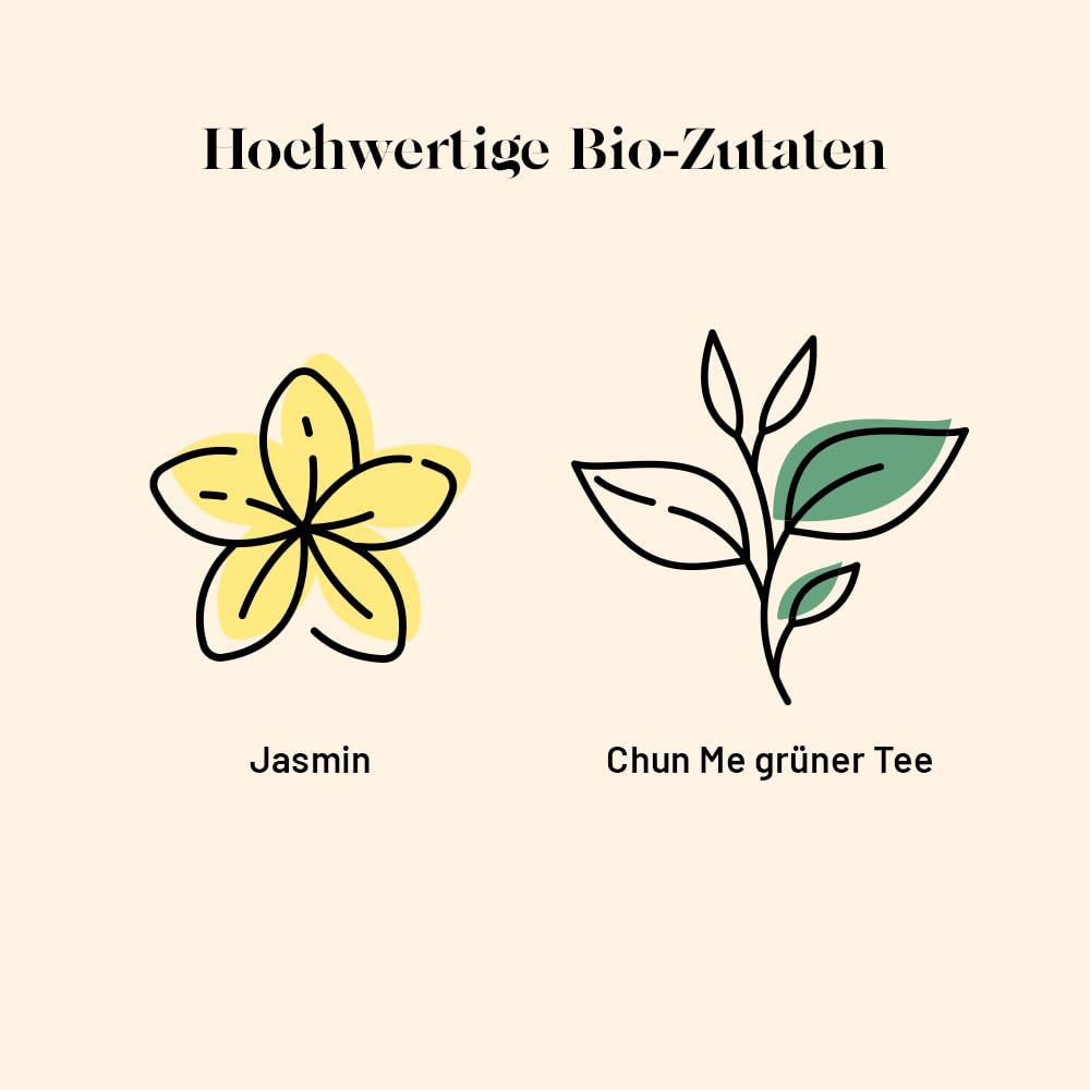 Kusmi Tea – 2er-Pack – Jasmin-Grüntee – Bio-Jasmin-Grüntee-Mischung – 100 % Bio-Grüntee – kann heiß oder kalt getrunken werden – 2 x 20 Teebeutel