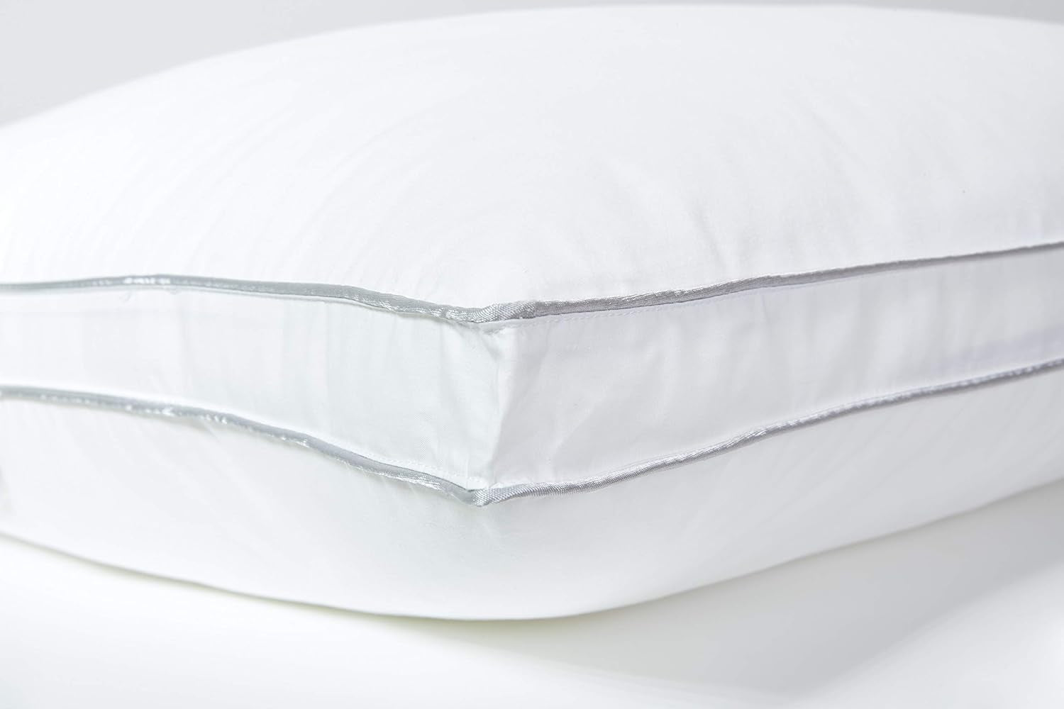 Kissen, Baumwolle, Perkal, 50 x 70 cm, feine Verarbeitung, Komfort, Perkal, 100 % Baumwolle, hohe Qualität, weich, hergestellt in Frankreich, Weiß 73130220 Naty Shop Standard-Kissen
