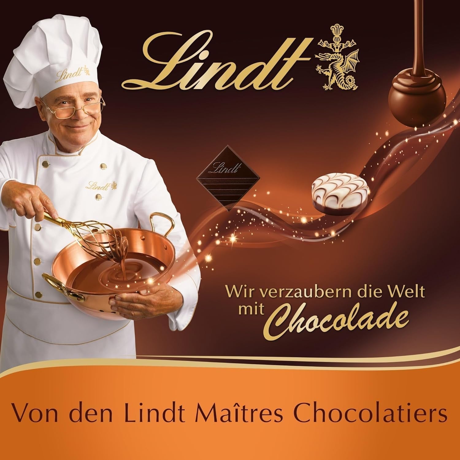 Lindt Schokolade - PATISSERIE Mousse Au Chocolat | 6 x 110 G | Backmischung für 4 Portionen fluffige Mousse Al Cioccolato aus Finester Schokolade | Patisserie | Backmix | Schokoladengeschenk-Mix zum Backen und Kochen Naty Shop