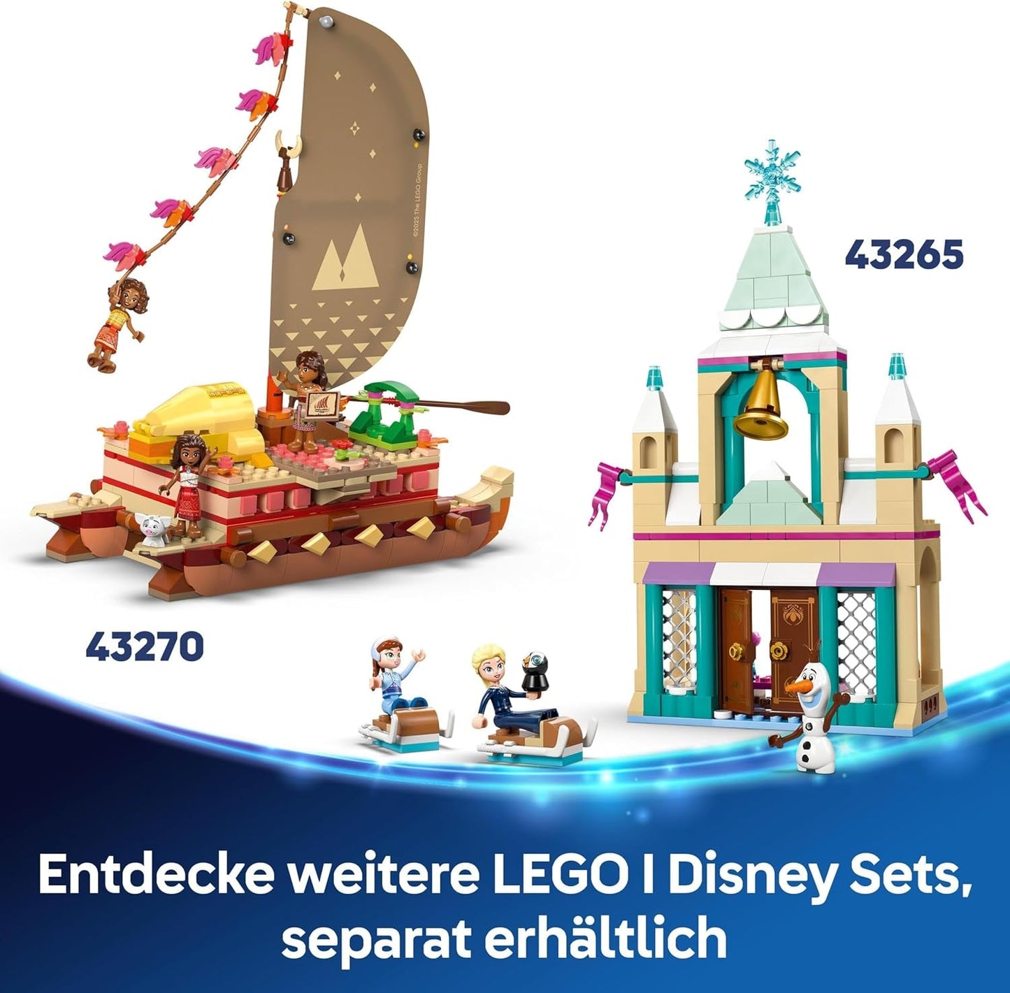 LEGO® Disney Prinzessinnen-Schloss Aschenputtel und Pferdekutsche, Set für Mädchen ab 6 Jahren, fantastisches Spielzeug mit Mini-Puppen Prinzessin Aschenputtel und Prinz Charming, Geschenkidee für Disney-Fans 43275 Bausets Beuche den LEGO-Store