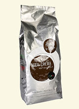 Maxi Crema 1000g ganze Kaffeebohnen – Original italienische Röstkunst für höchste Ansprüche! Kaffee, Cappuccino, Espresso, Latte Macchiato