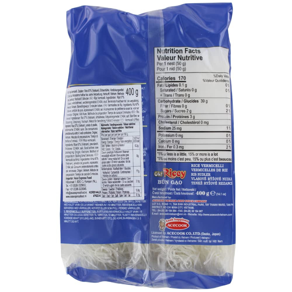 ACECOOK - ODER Reisnudeln - (1 X 400 GR)