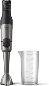Philips 5000-Serie Stabmixer - 1200W Leistung. Promix-Technologie. LED-Geschwindigkeitsanzeiger. Stufenlose Geschwindigkeitseinstellung. Kompaktes Design. Leicht Zu Reinigen. Schwarz (HR2681/00) Küche Naty Shop