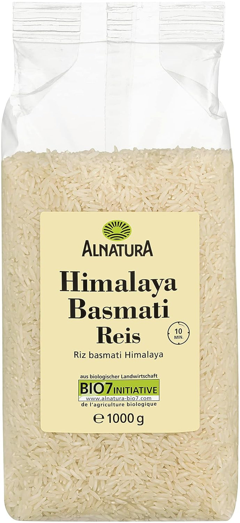Bio-weißer Basmatireis aus dem Himalaya, 1 kg