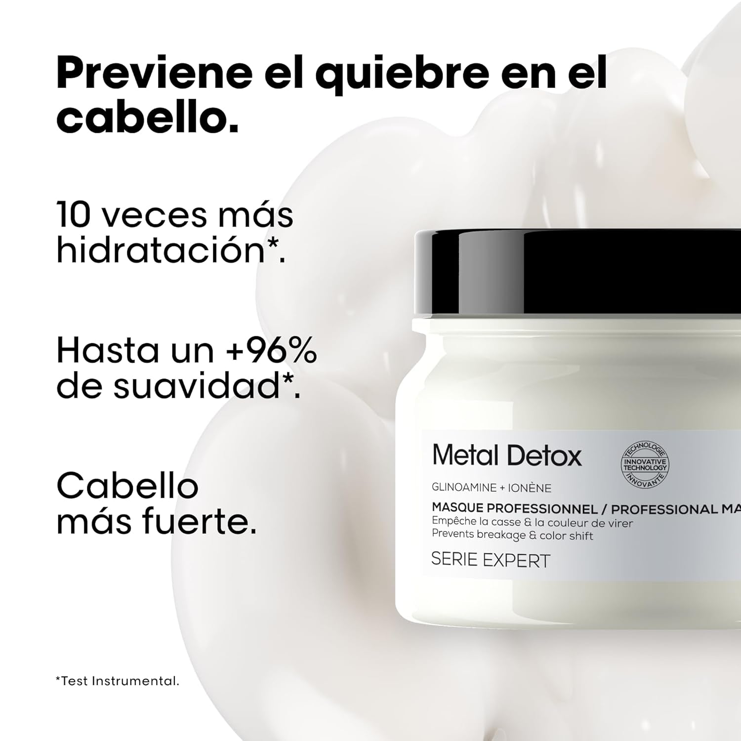 L'Oréal Professionnel Professional Restrukturierungsmaske für alle Haartypen, hilft Schäden zu reparieren und die Haarstärke wiederherzustellen, Absolut Repair Molecular, 150 ml Naty Shop Haarmaske