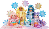 Rainbow High Winter Wonderland – Sunny (Gelb) – 28 cm große versteckte magische wasseraufblasende Schneemann-Modepuppe mit Schneemann-Set, geeignet für Kinder im Alter von 4–12 Jahren und Sammler