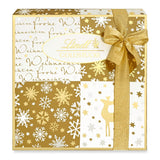 Lindt-Schokolade | Schachtel mit Goldstück-Pralinen | 180g | 18 Pralinen in 10 Sortimenten als feine Pralinen-Sortierung, teilweise mit Alkohol | Premium-Geschenkbox mit Weihnachtspralinen