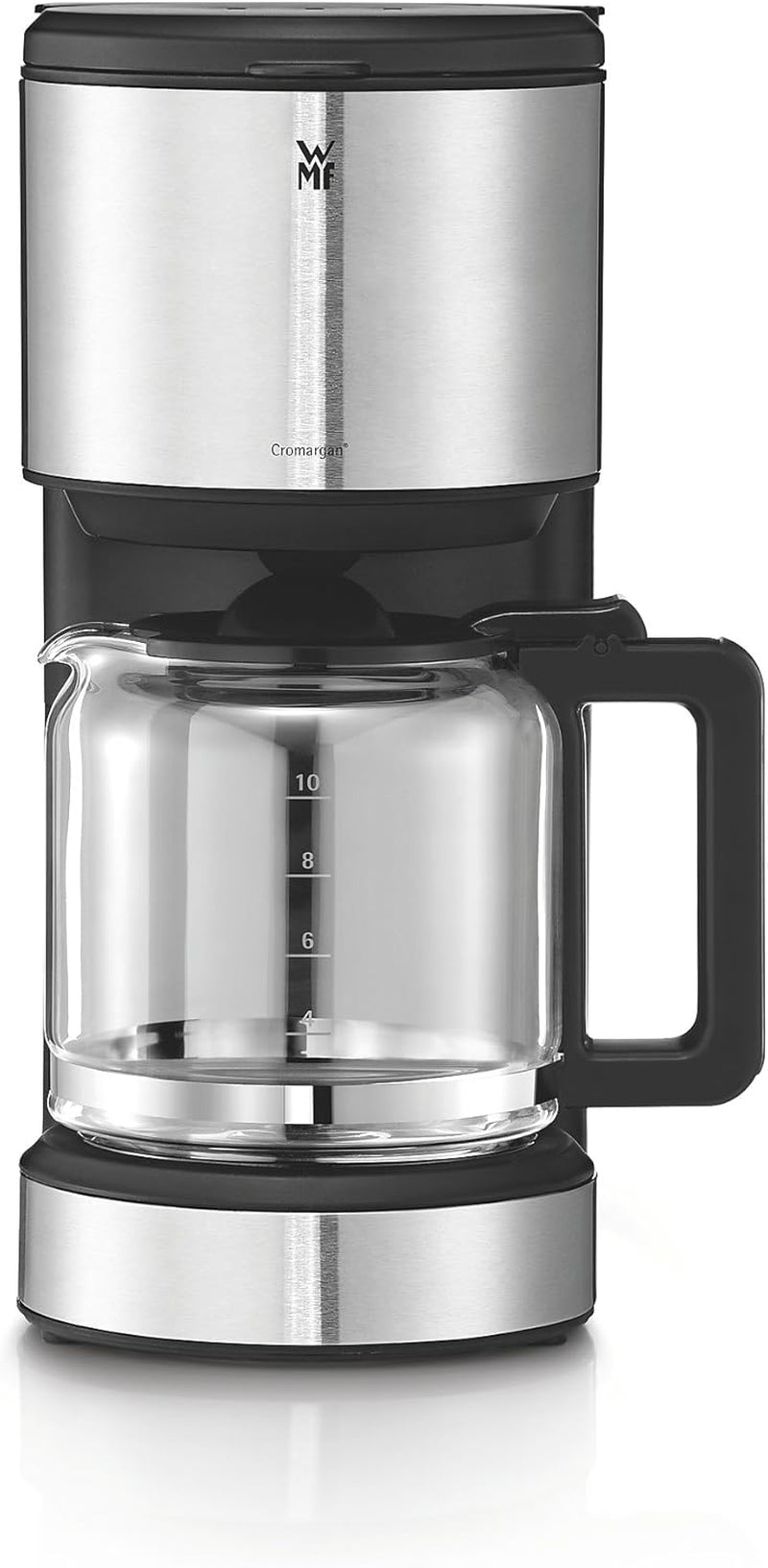 WMF Bueno Espressomaschine mit Glaskaraffe, Filterkaffee, 10 Tassen, Ein-/Aus-Taste, Anti-Tropf-System, oszillierender Filter, automatischer Stopp, Heizplatte, 1000 W