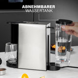 Princess 4-in-1-Mehrkapsel-Espressomaschine – 1450 Watt, Kapseln, Pads, gemahlener Kaffee, BPA-frei, 249450, 01.249450.01.001, Schwarz, Silber