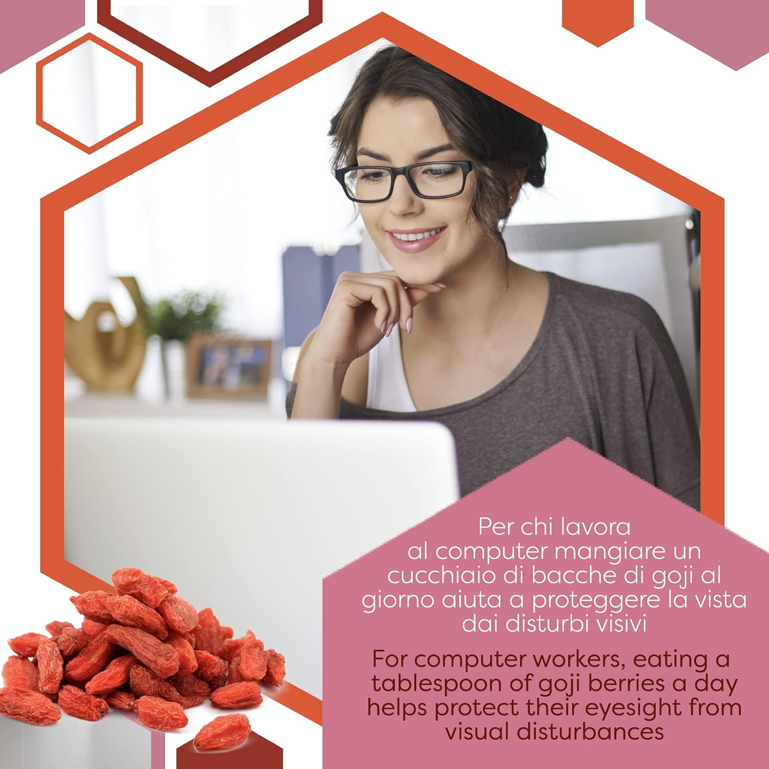 ERBOTECH Goji-Beeren 200 g, Goji-Beeren mit hohem Vitamingehalt, getrocknete Früchte ohne Zucker und Schwefel, natürliche Superfoods und reich an Energie, hergestellt in Italien. Dehydrierte Produkte Naty Shop