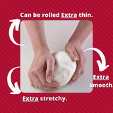 Extra Fondant Schwarz 1 kg – Extra elastischer Fondant mit Vanillegeschmack, perfekt zum Bedecken von Kuchen – Schwarz – 1 kg Zuckerpaste Naty Shop
