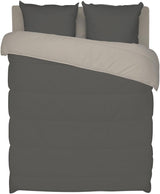 Bleu Câlin zweifarbige Wendedecke für 2 Personen, Mikrofaser, Burgund/Pfeffer, 220 x 240 cm Steppdecken und Steppdecken Naty Shop Graphit/feuerfester Ton 140 x 200 cm