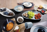 CreaTable, 22139, Serie PIETRA, 4-teiliges Tafelservice für 4 Personen, Tellerset aus Porzellan, spülmaschinen- und mikrowellengeeignet, hergestellt in Europa