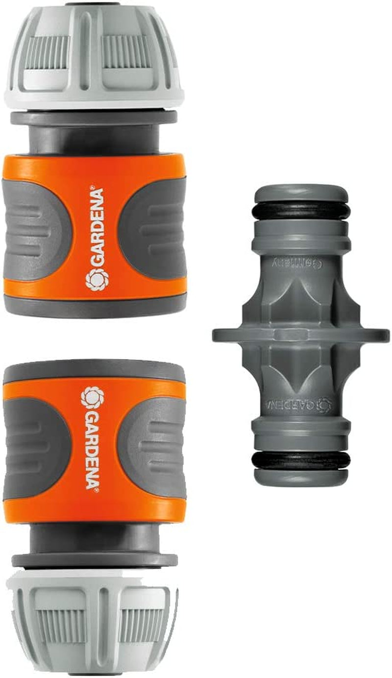 Gardena Kupplungsset: Schlauchkupplung für 13 mm (1/2 Zoll) und 15 mm (5/8 Zoll) Verlängerung, auch bei hohem Wasserdruck, einfache Montage (18283-20)