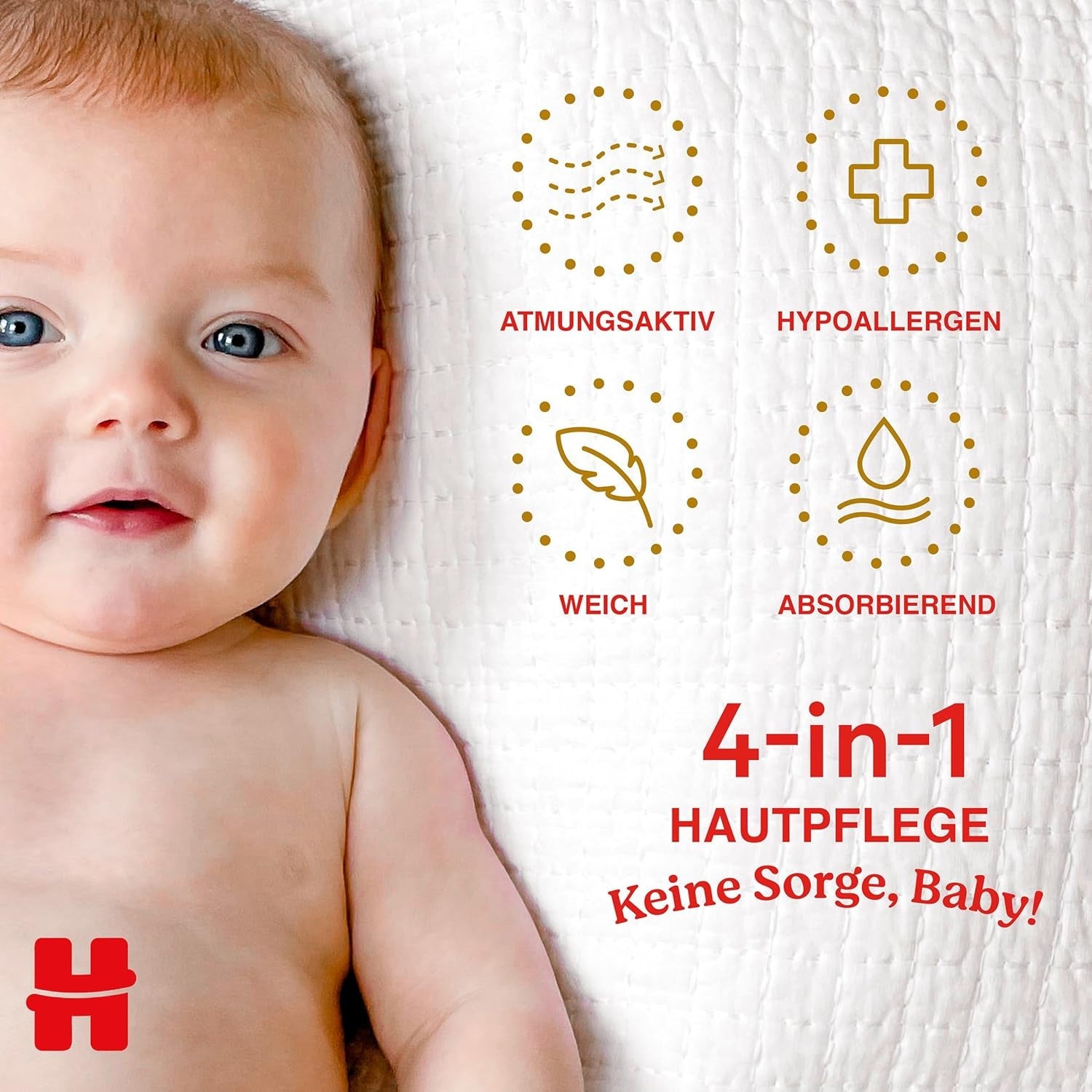 Huggies Windeln für Neugeborene, Größe 2, 116 Windeln (2 x 58), Halbmonatsbox