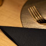 Renova schwarze Papierservietten, 40 Servietten, groß, 2-lagig.