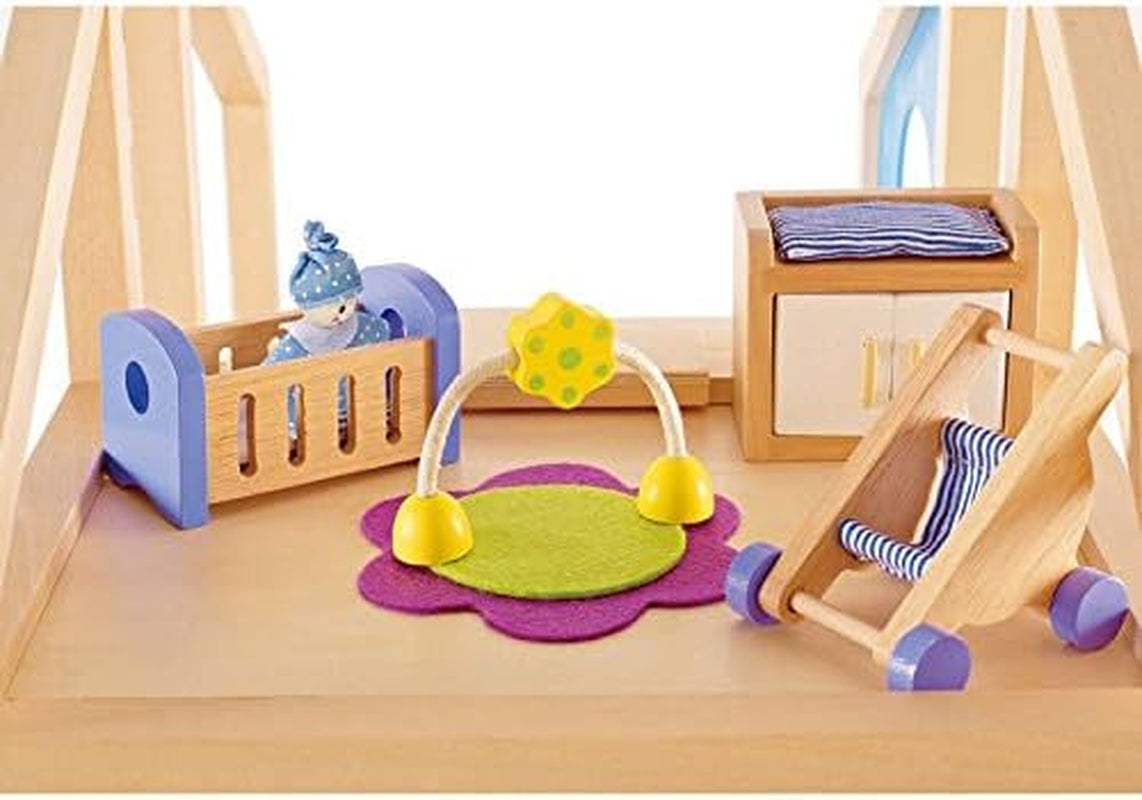 Hape E3459 – Kinderzimmer, kleine Naty Shop Puppenhäuser