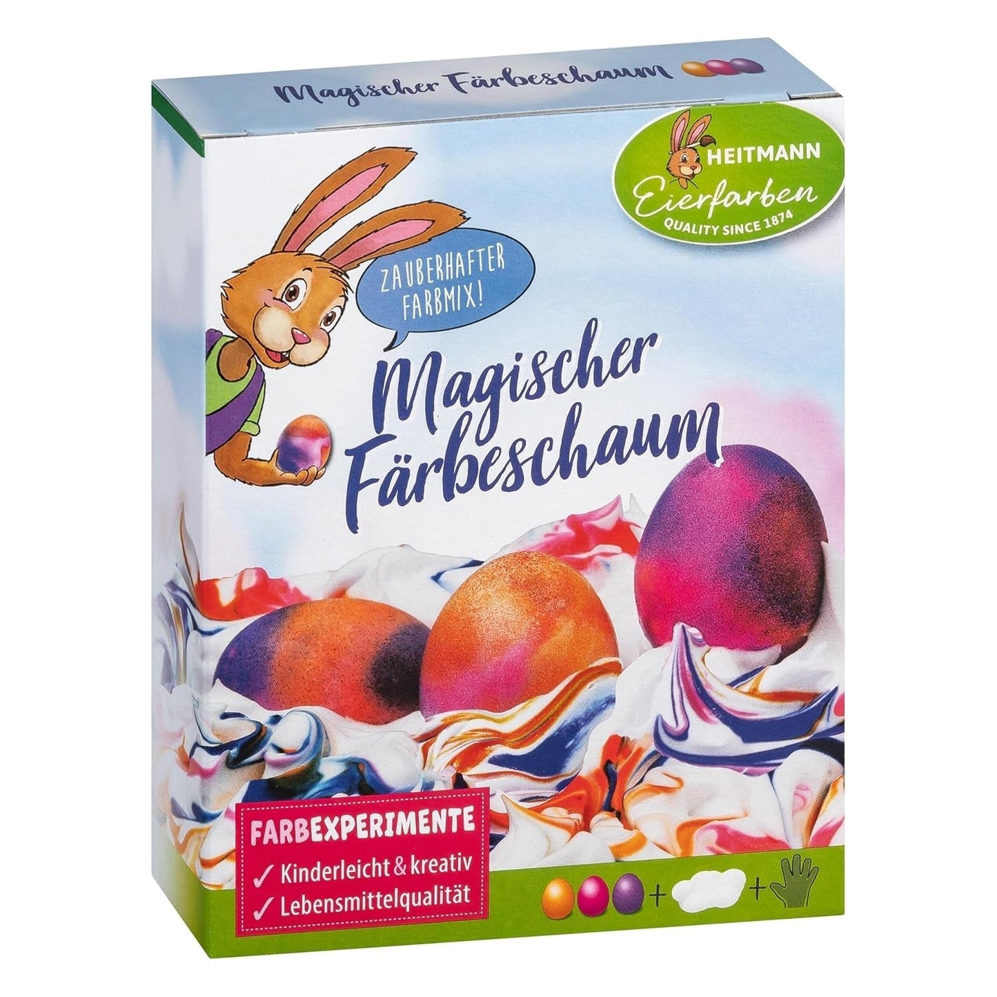 Heitmann Eierfarben - Eierexperimente - Zauberhafter Färbeschaum
