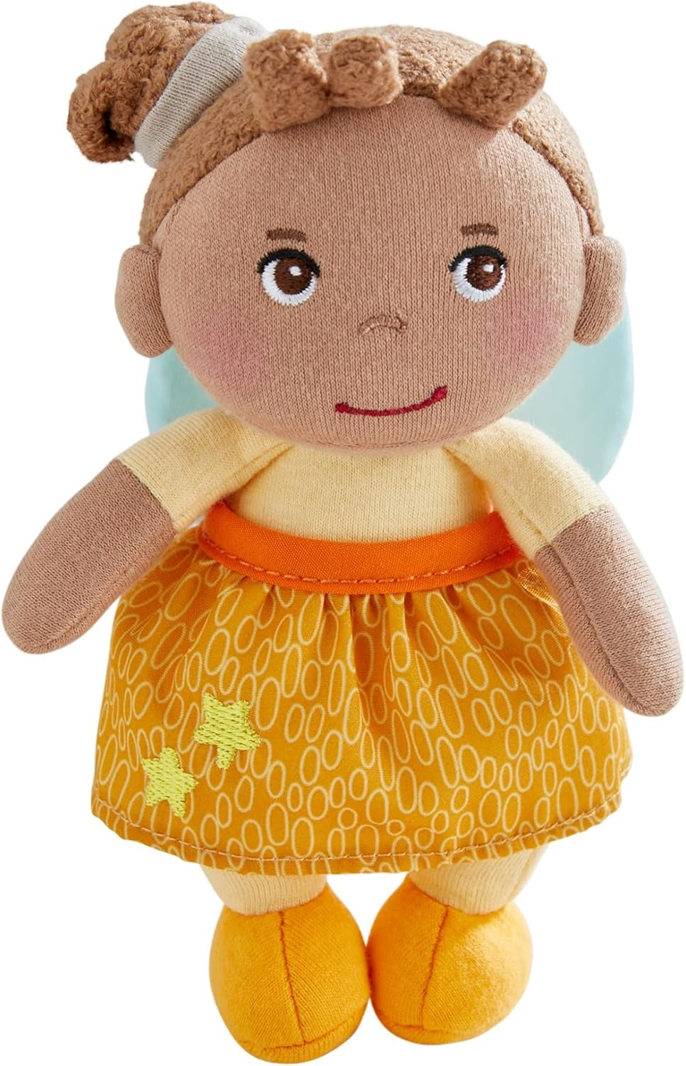 HABA Schutzengel Holly – Weiche Stoffpuppe (15 cm), perfektes Willkommensgeschenk für Babys und Kleinkinder – Waschbar bei 30 °C – 2011871001