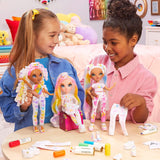 Rainbow High Color & Create DIY Modepuppe – Grüne Augen, Zopfe, extra Top & Schuhe, abwaschbare Regenbogenstifte – Ausmalen, Gestalten, Spielen, Auswaschen – für Kinder von 4-12 Jahren und Sammler