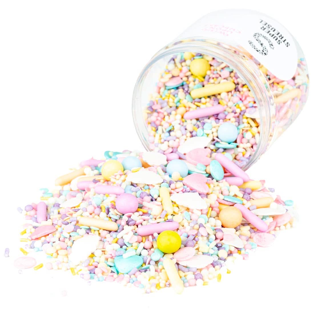 Super Streusel Carusel Pastel, Streusel in Pastellfarben, 90 Gramm Sprinkles Naty Shop