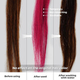 Temporäre Haarfarbe, 4,23 Unzen, Farbwachs für Männer und Frauen, waschbar, natürliche Farbe, Pomade, sofortige Haarfarbe für Party, Cosplay, Halloween (rot), Naty Shop Haarfärbemittel